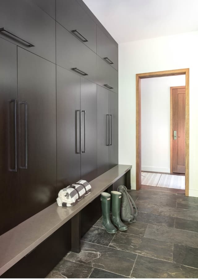 Mudroom Flooring Dark Stone Tile